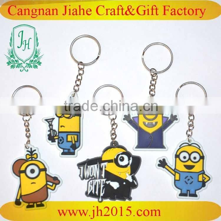 injection rubber pvc 3d keychain cheap logo custom made keychains