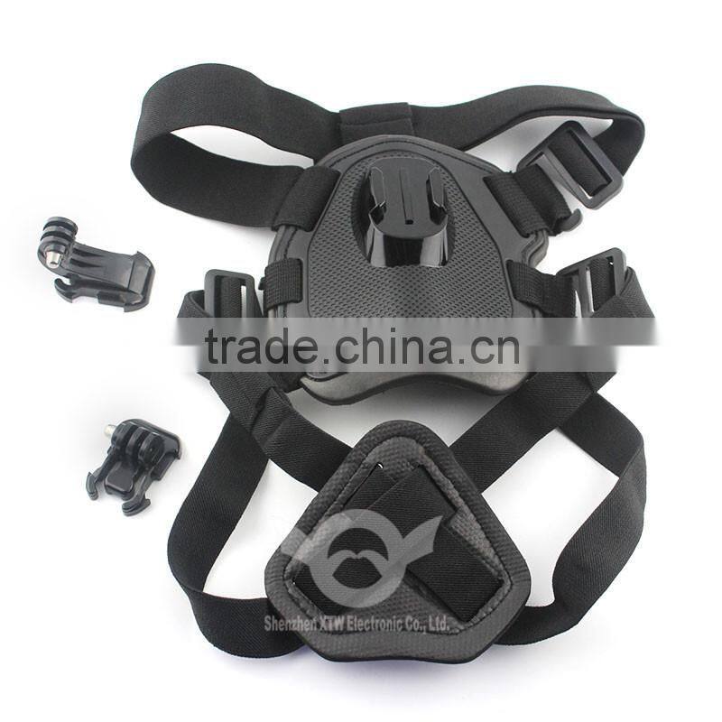 Dog Fetch Harness Chest Strap Belt Mount for GoPro Hero 4/3+/3/2/1lack, Blue, Pink