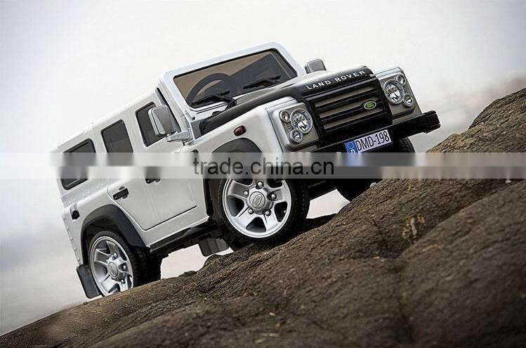 Licensed land rover children battery car with RC ride on car