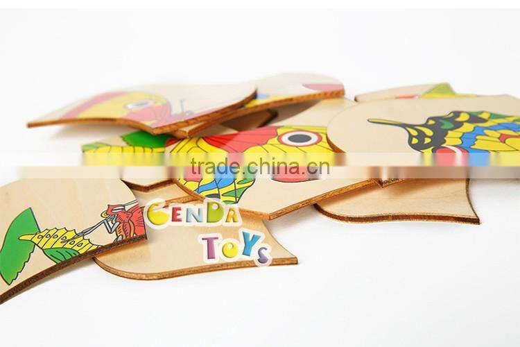 Hot selling wooden upgrowth kids puzzle toys