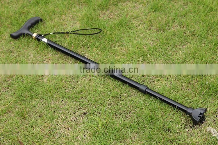 Single foot Alloy crutch ,The old man Aluminum Alloy crutch, telescopic crutch, cane cane light regulating old walker.