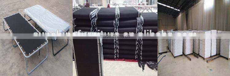 China Factory Home Bedroom Cheap Modern Steel Single Folding Beds