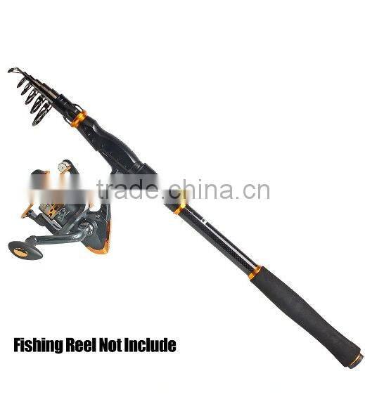 Spinning Telescopic Fishing Rod Graphite Carbon Fiber Travel Portable Super Hard Fishing Pole for Boat Saltwater and Freshwater