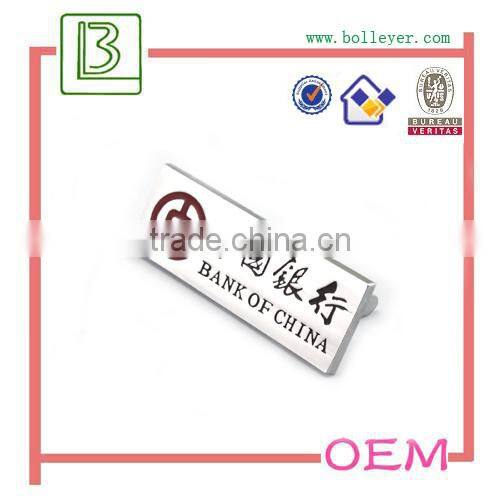 metal logo labels for handbags