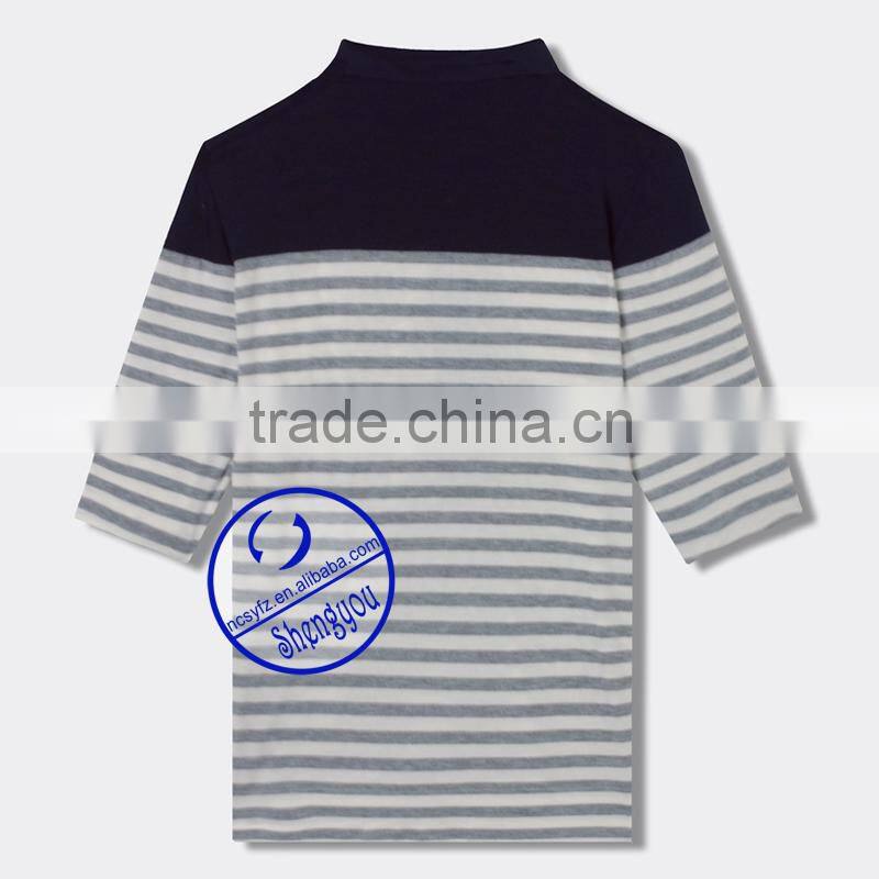 high quality yarn dyed women polo shirt manufactures china