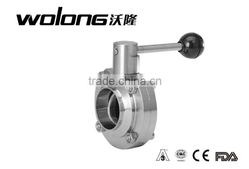 Sanitary Butterfly Valve with multiple functions