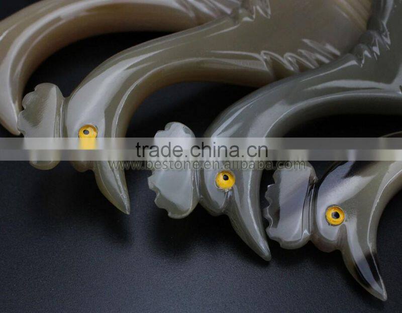 New Design Horn Peacock Hair Comb