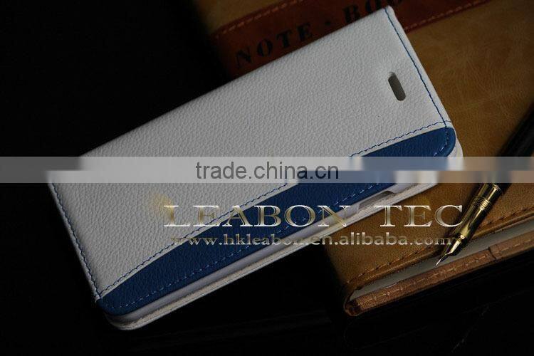 Wholesale new hot selling For iPhone 6 plus real leather case nice price made in China