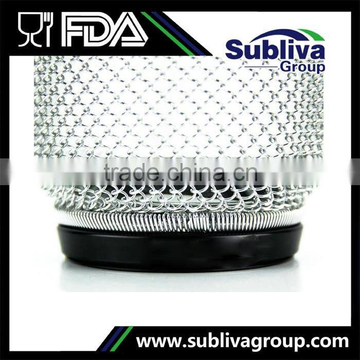 Lovin Silver Glass Mesh Soda Siphon