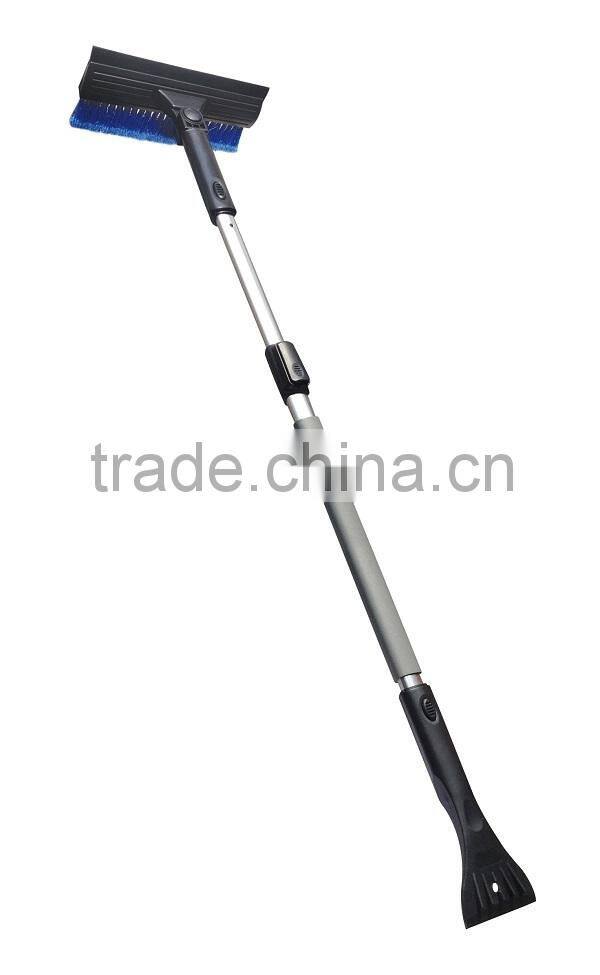 3 in 1 Snow Shovel with Extendabel Handle Car Cleaning Tool Ice Scraper with Long Handle