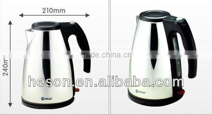 K17B 1.5liter stainless steel water heat pot for hotel
