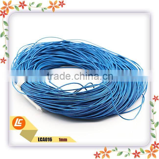 2mm round natural cowhide leather cord 100m