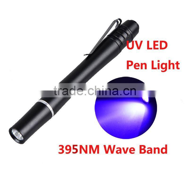 1W Money Detecter Best UV Light Flashlight 395NM-400NM Ultraviolet Pen Light For Inspection