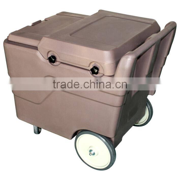 110L Plastic ice cool carts, ice storage carts for cooling