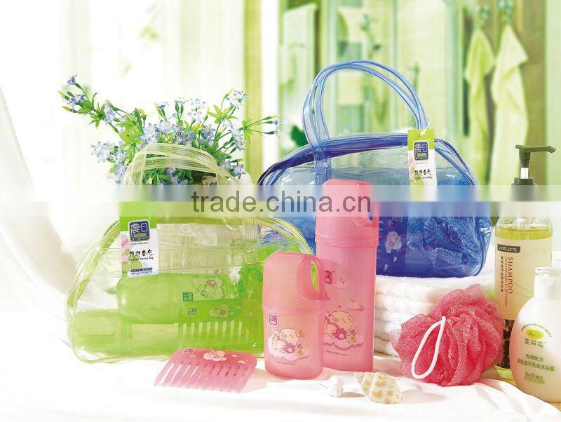 wholesale high grade cosmetic makeup pouch bag,makeup bag with compartment ,promotion item 6825