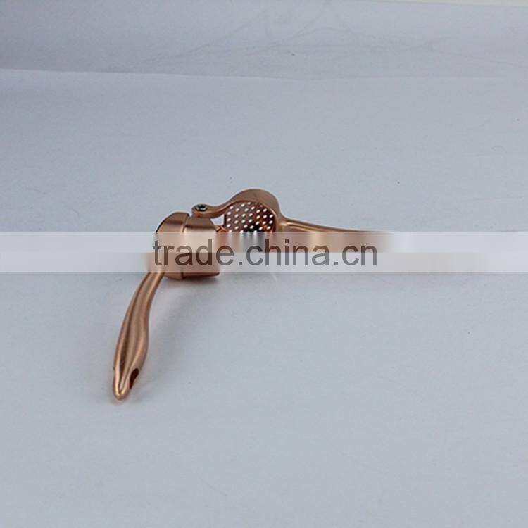 Copper coating zinc alloy kitchen tool garlic mincer garlic press
