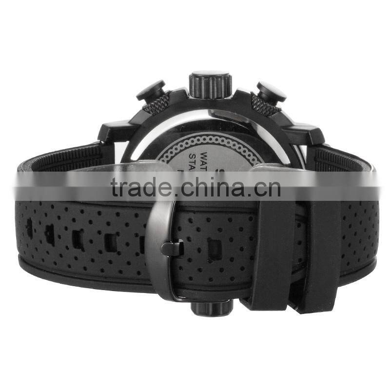 cheap world 30 meters Water Resistant chronograph watches for men /silicone watch