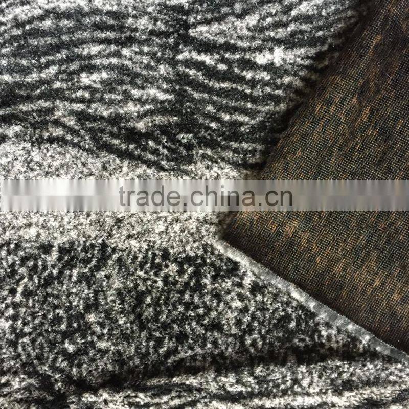 100% polyester knitted faux fur fabric
