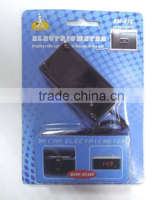 DC 12V/24V Red LED Digital Car truck Volt Meter Vehicle Battery Voltage tester