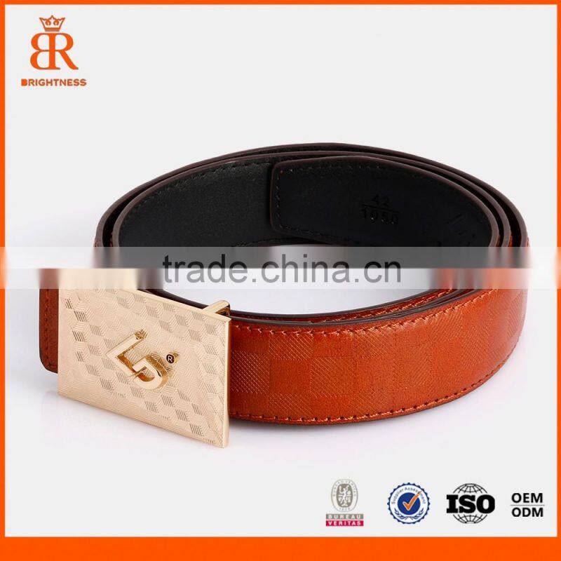 Custom mens genuine spanish leather belt mens designer belts