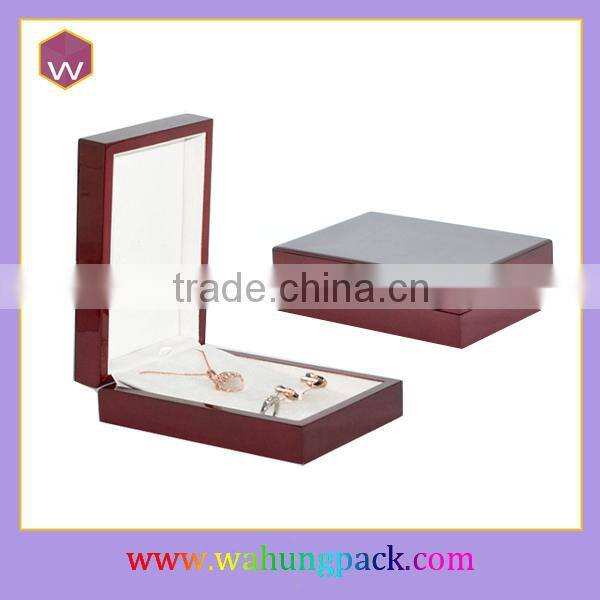 Fancy Black Plastic Jewelry Gift Box For Necklace/Pendant Wholesale & Custom Necklace Package Box