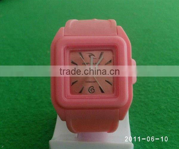 angle blue ecofriendly material OEM square plastic watches