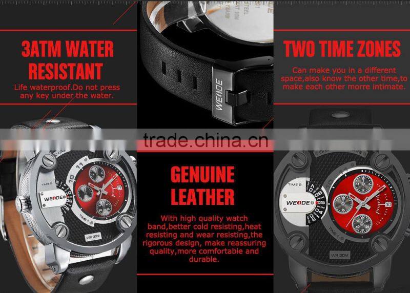 New China brand wrist watches 3 ATM water resistant luxury man Weide automatic watch 2016