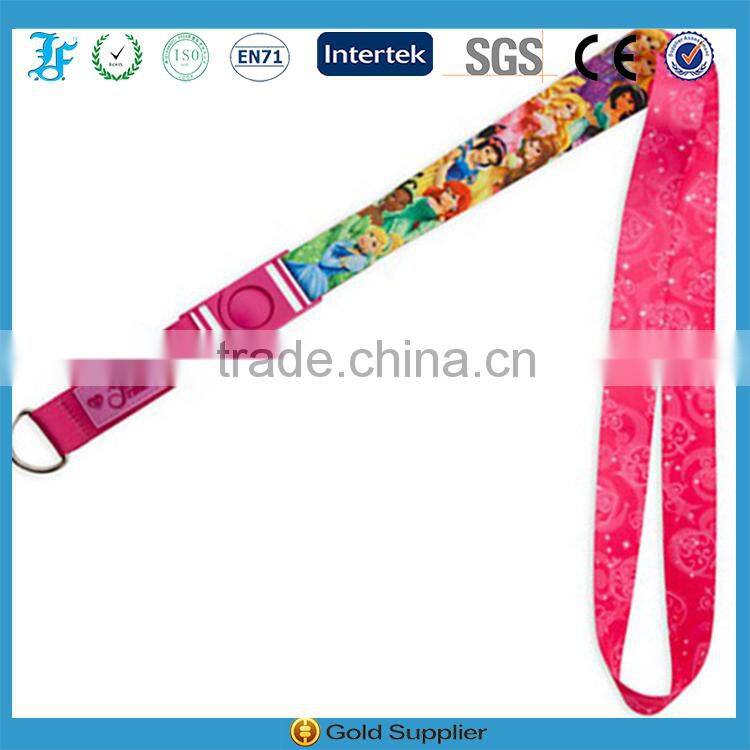 Custom polyester material dye sublimation lanyard your own brand