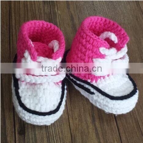 crochet knitted baby sport shoes, Wholesale of crochet baby tennis shoes