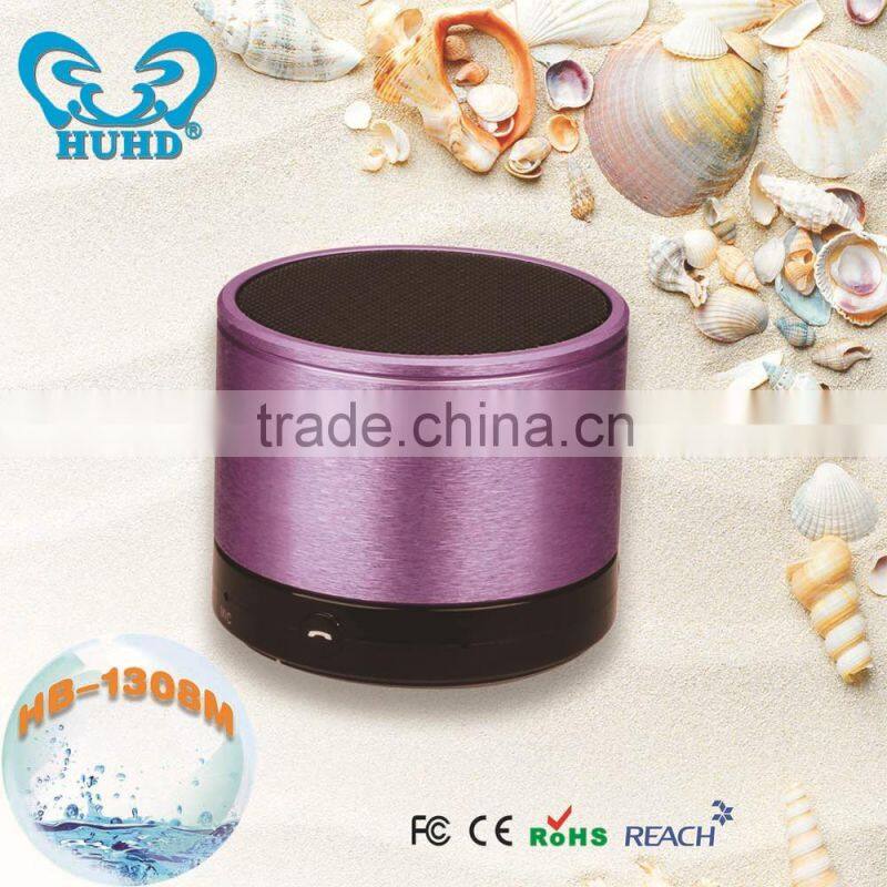 Waterproof Wireless Bass Stereo Mini Bluetooth Speaker With Mic HB-1308M