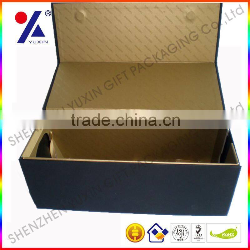 Luxurious paper red wine box /foldable box/Factory price/MOQ1000pcs/Free sample