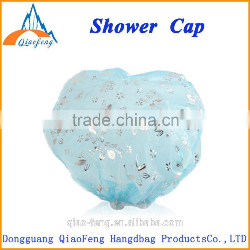 Waterproof PVEA Shower Caps With Double Layers