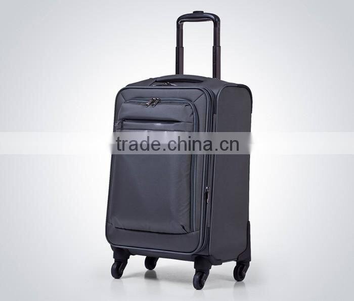 Old fashion big suitcase high end business travel suitcase with trolley