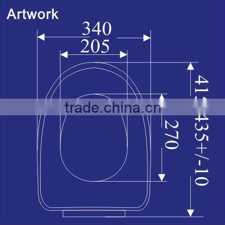 Soft close polypropylene toilet closestool cover for lavatory 1038