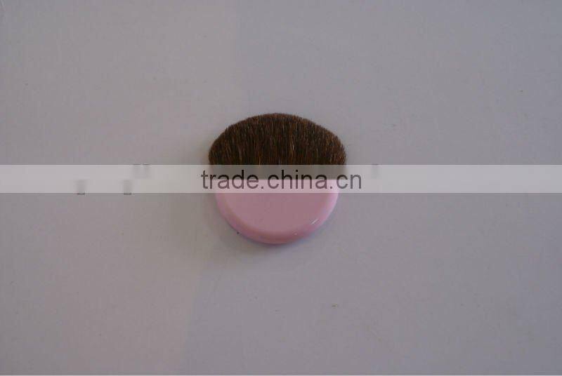 Pink handle mini half moon blush brush cosmetic brush