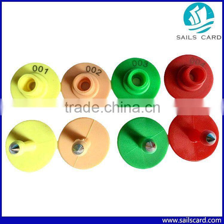 30mm round Ear tag for animal identification