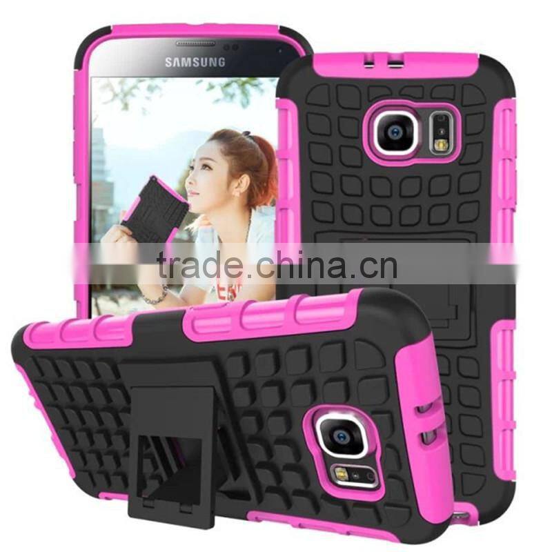 High Quality 2 in 1 PC + TPU Heavy Duty Shockproof Case Cover For Samsung S6