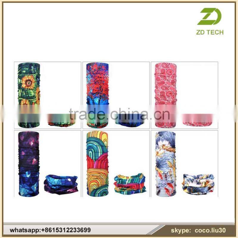 hot new products for 2016 lingshang high quality neck custom multifunctional seamless tubular bandana ZDS1993