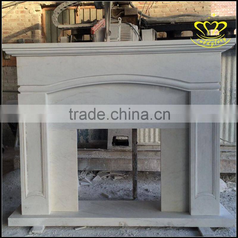 Supply a variety of fine white marble fireplace sculptures of Europe type style mantel