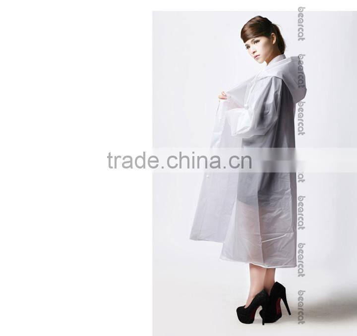 BEARCAT slim poncho, fashion translucent raincoat