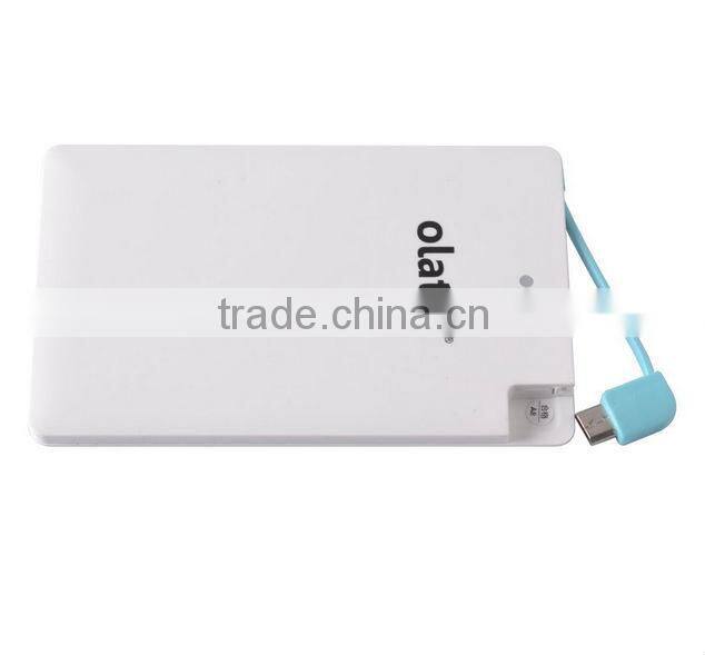 best selling products credit card size 2500mah polymer power bank