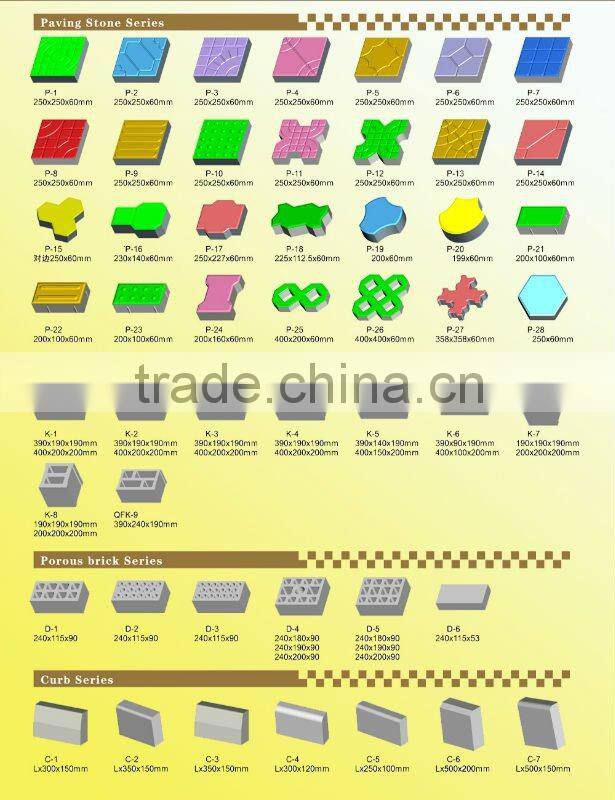 high quality concrete interlocking paving block machine TY-150TB(Tianyuan Brand)