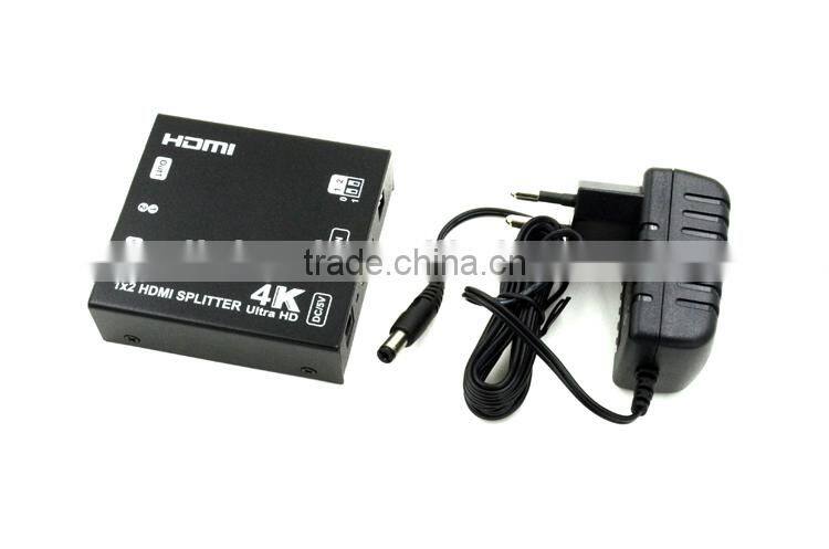 LINK-MI LM-SP142E-HD4K2K Audio Video HDMI TV Splitter 1x2 Support Ultra HD 4Kx2K(3840x2160@60Hz YUV 4:2:0)