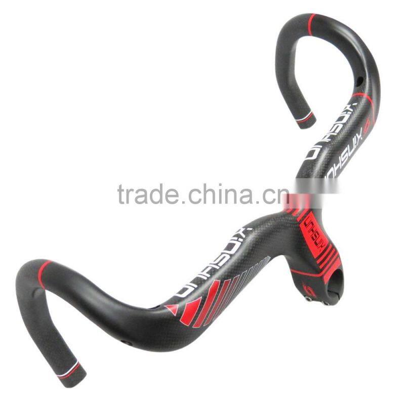2016 mountain bikes carbon handlebar mtb road bike accessories bicycle parts grips with stem xinshun brands BH2321