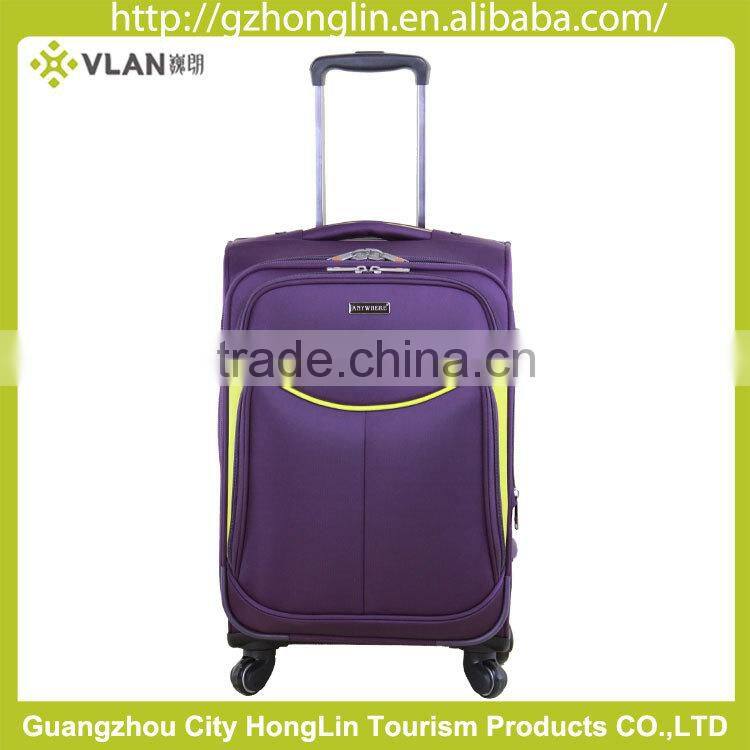 2016 NEW fabric high quality Fashion design 3 piece softTrolley Luggage set