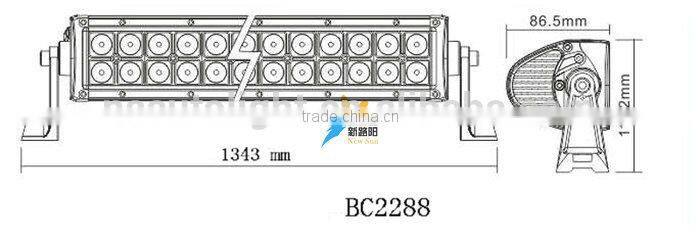 Popular 50 Inch 10-30V DC 288W Led Driving Light Bar For Suv Atv Epsitar Led Work Light For Truck