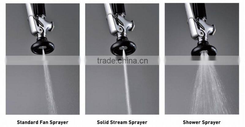 wholesale wall mounted dual handle pull out upc brass commercial pre-rinse industrial kitchen faucet