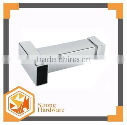 PC-42 Bathroom glass door 3 ways square tubing clip/ pipe hinges ,shower glass door stainless steel pipe connector