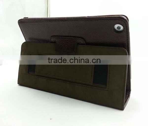 Ipad mini leather bag for tablet pc with leather