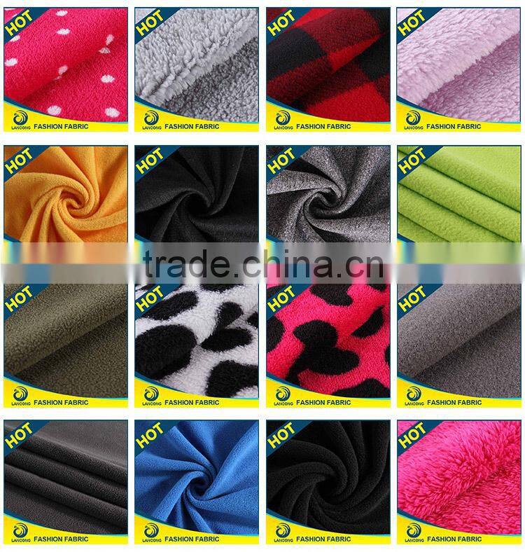 Certified product Low price High Quality rpet polar fleece fabric